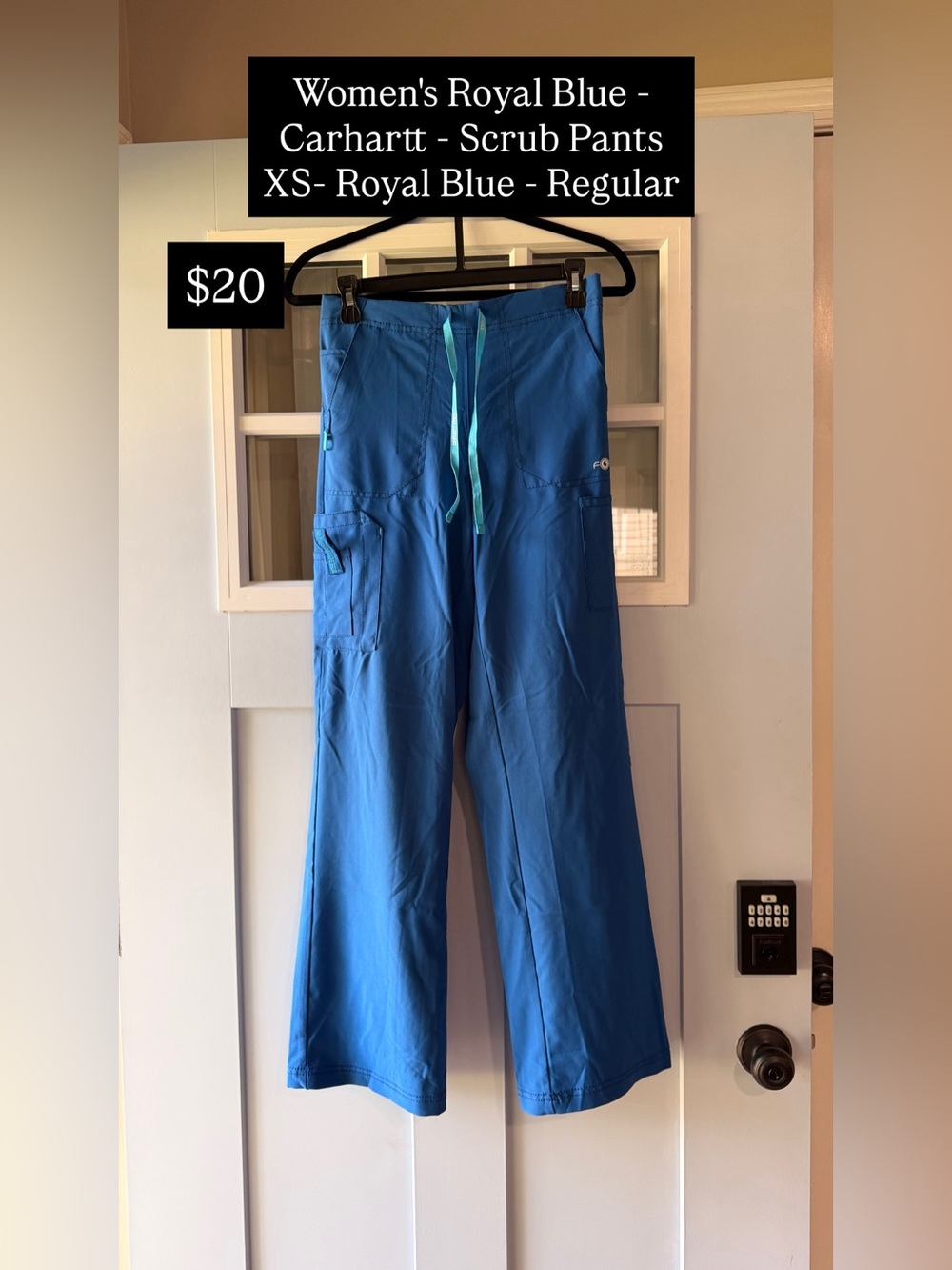 Women’s Royal Blue Carhartt Scrub Pants
